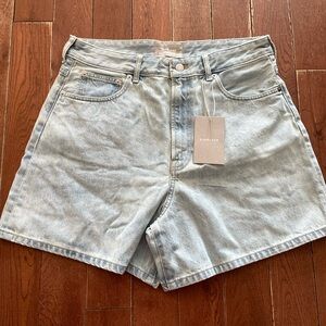 Everlane A Line denim shorts new with tags
